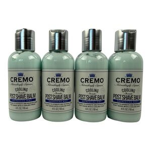 Bundle Lot of 4 - Cremo Men's Cooling Formula Post Shave Balm, Shaving